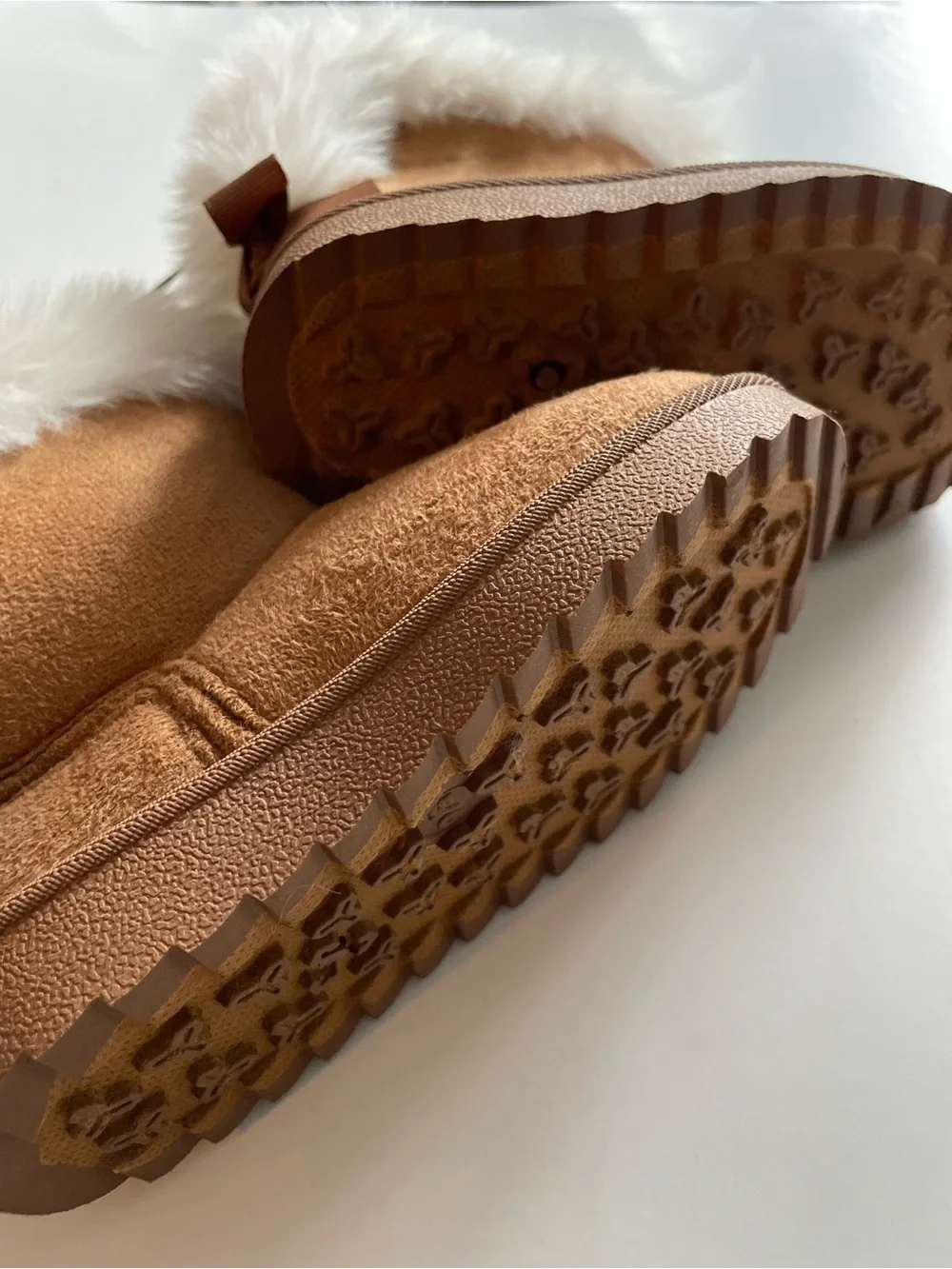 Toddlers Faux-Fur Lined Brown Boot